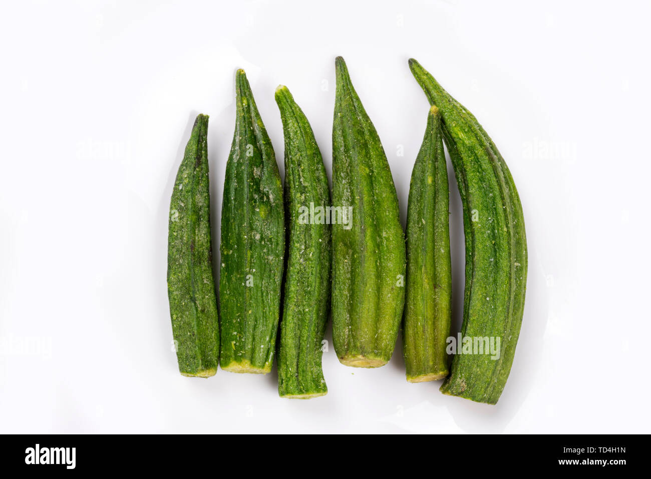 Dried okra Stock Photo Alamy