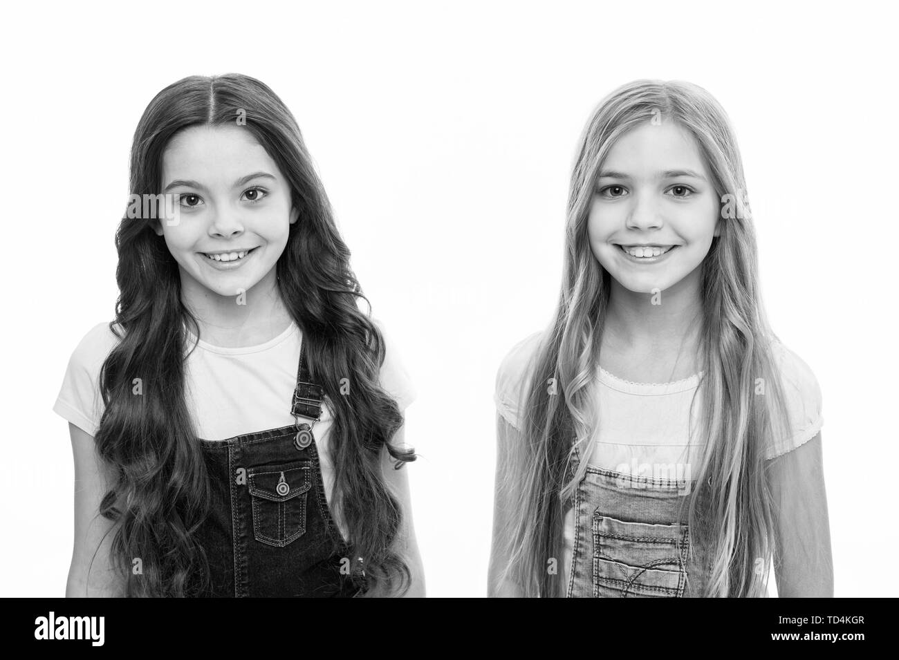Natural Beauty Healthy And Shiny Hair Kid Cute Child With Long