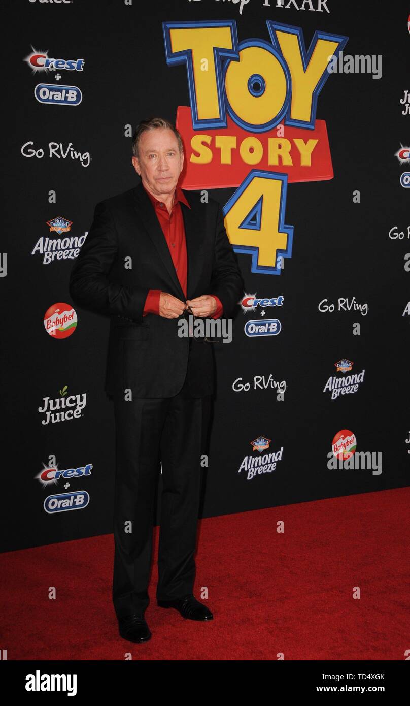 Los Angeles, CA, USA. 11th June, 2019. Tim Allen at arrivals for TOY STORY 4 Premiere, El Capitan Theatre, Los Angeles, CA June 11, 2019. Credit: Elizabeth Goodenough/Everett Collection/Alamy Live News Stock Photo
