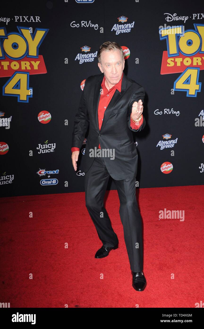 Los Angeles, CA, USA. 11th June, 2019. Tim Allen at arrivals for TOY STORY 4 Premiere, El Capitan Theatre, Los Angeles, CA June 11, 2019. Credit: Elizabeth Goodenough/Everett Collection/Alamy Live News Stock Photo