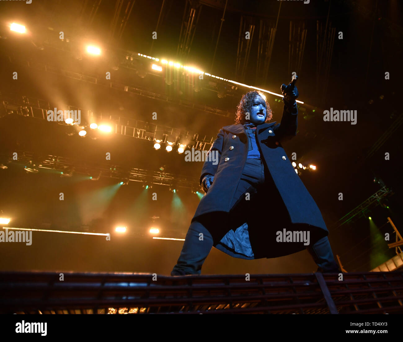 Prague, Czech Republic. 11th June, 2019. American music band Slipknot performs in Prague, Czech Republic, on June 11, 2019. Credit: Michal Krumphanzl/CTK Photo/Alamy Live News Stock Photo