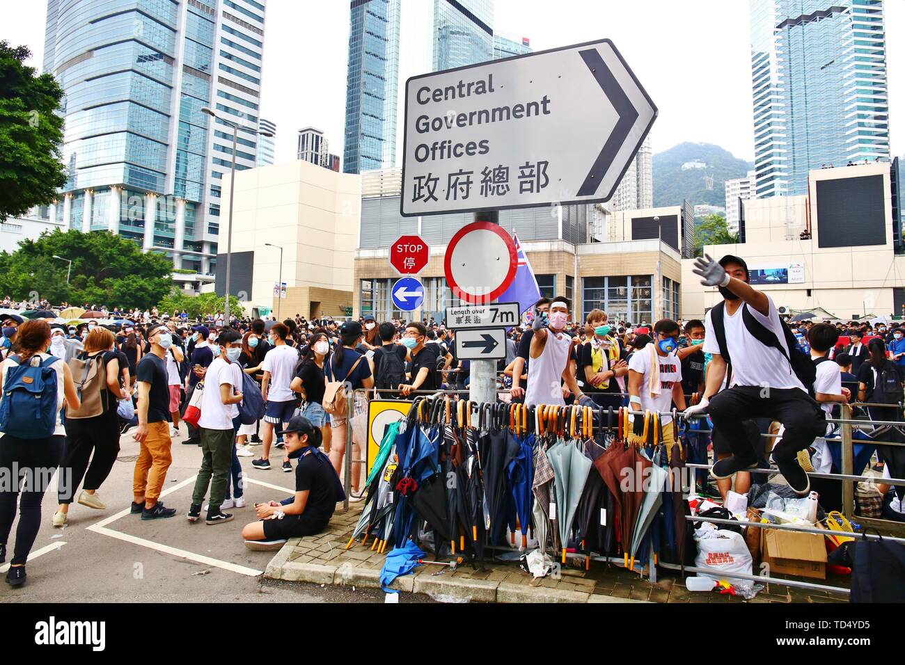 Hong Kong 12th June 2019 Hong Kong June 12 2019 Thousands Of Protesters Have Surrounded Government