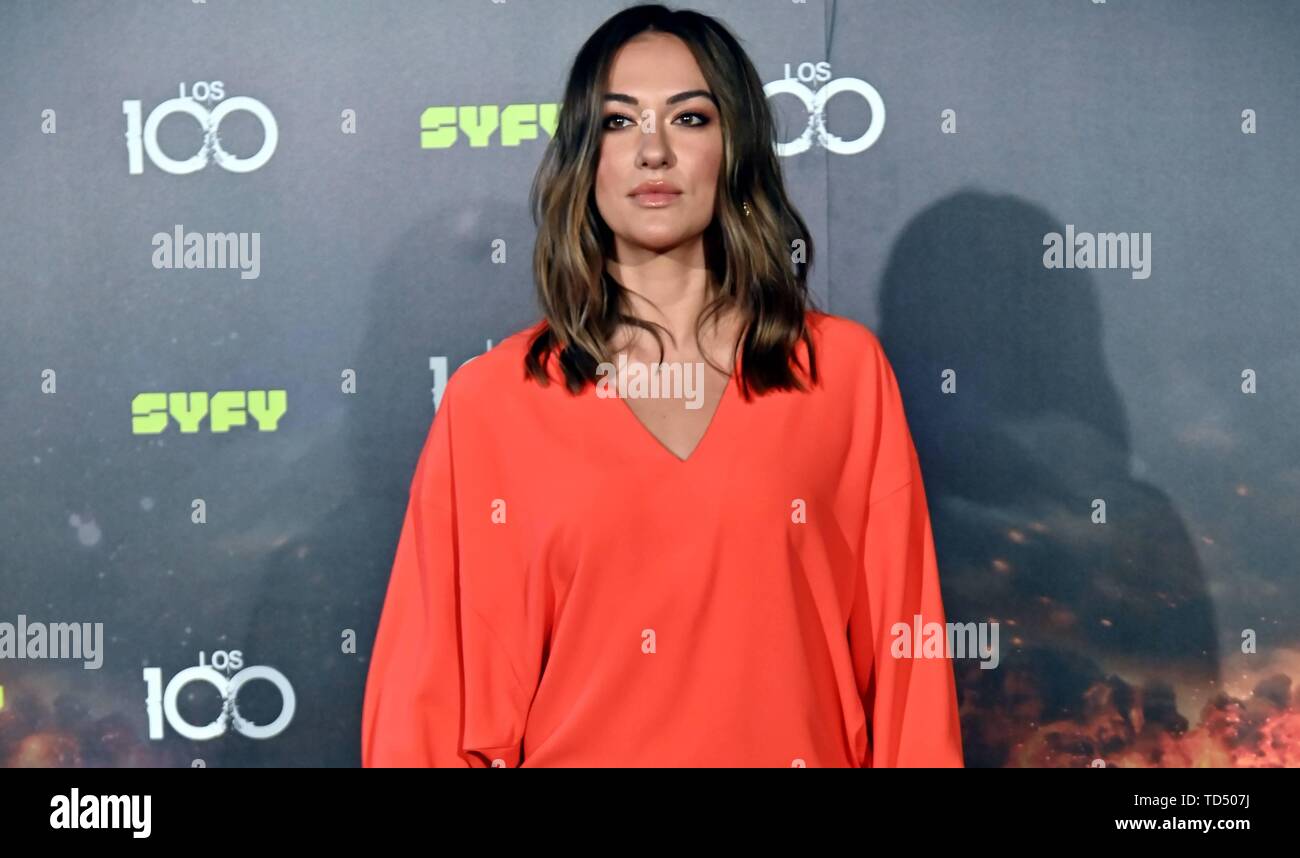 Madrid, Spain. 12th June, 2019. Tasya Teles during the presentation of 'Los 100' in Madrid, Wednesday, June 12, 2019 Credit: CORDON PRESS/Alamy Live News Stock Photo