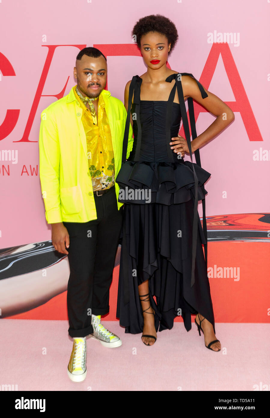 New York, NY - June 03, 2019: Christopher John Rogers and Ayesha Sesay