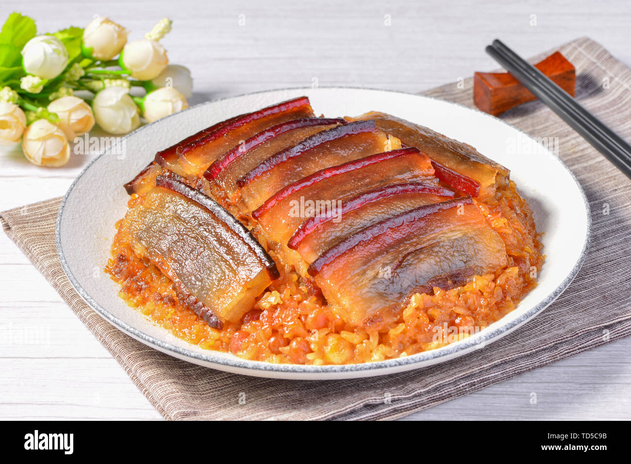 Sichuan Cuisine Buttoned Meat HD Picture Stock Photo - Alamy