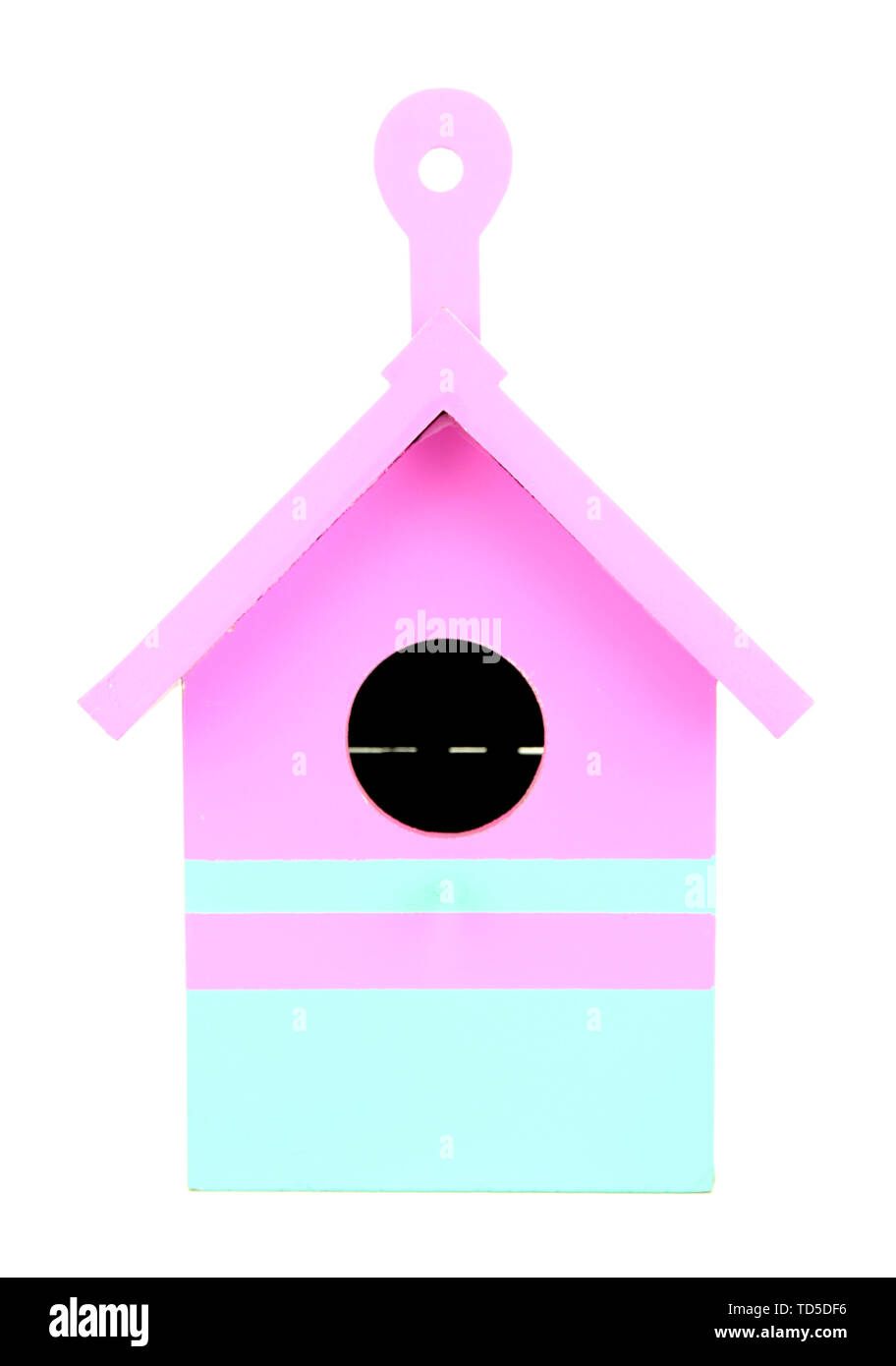 Decorative nesting box, isolated on white Stock Photo Alamy