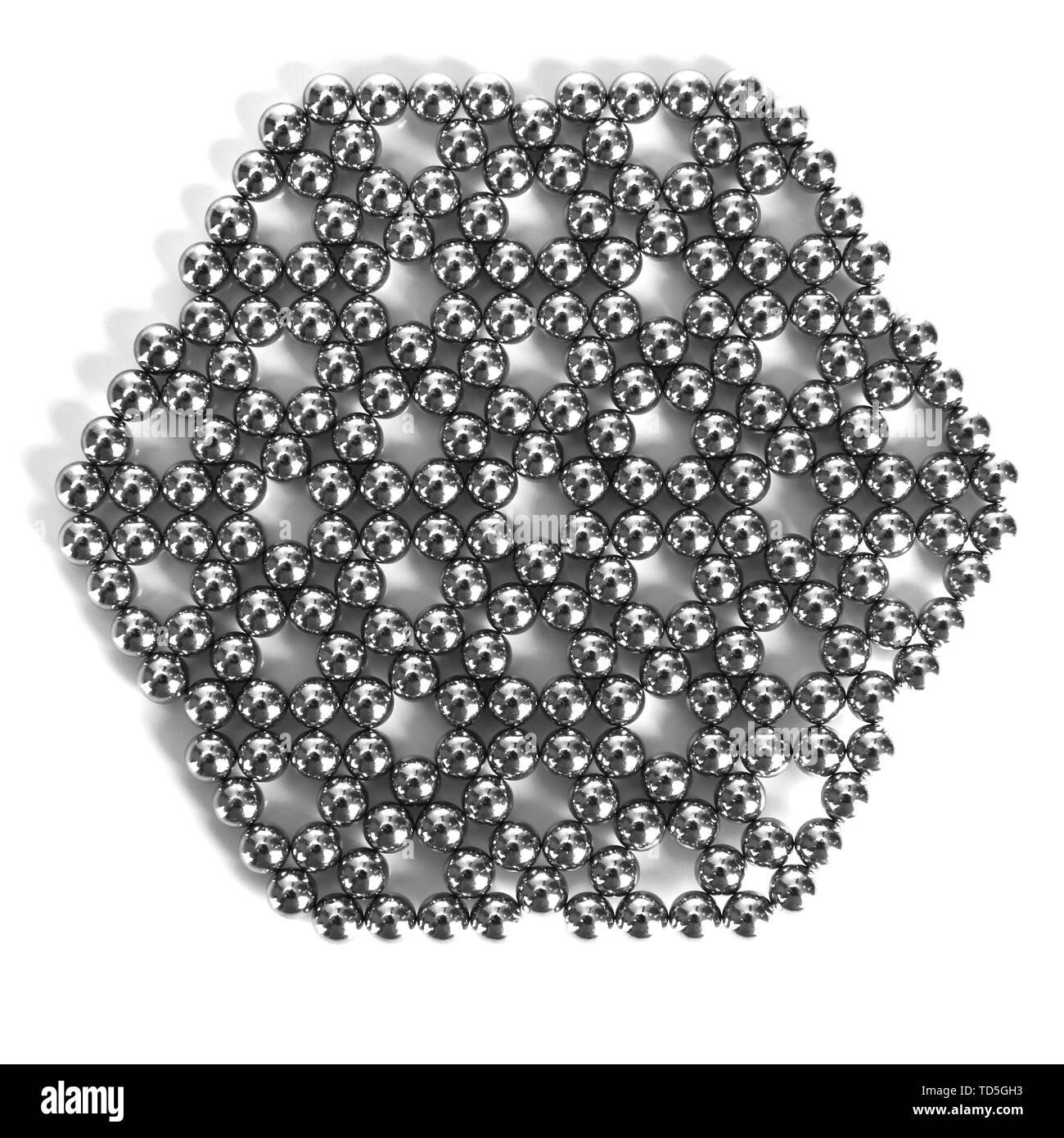 Metal balls of neocube (toy), isolated on white Stock Photo Alamy