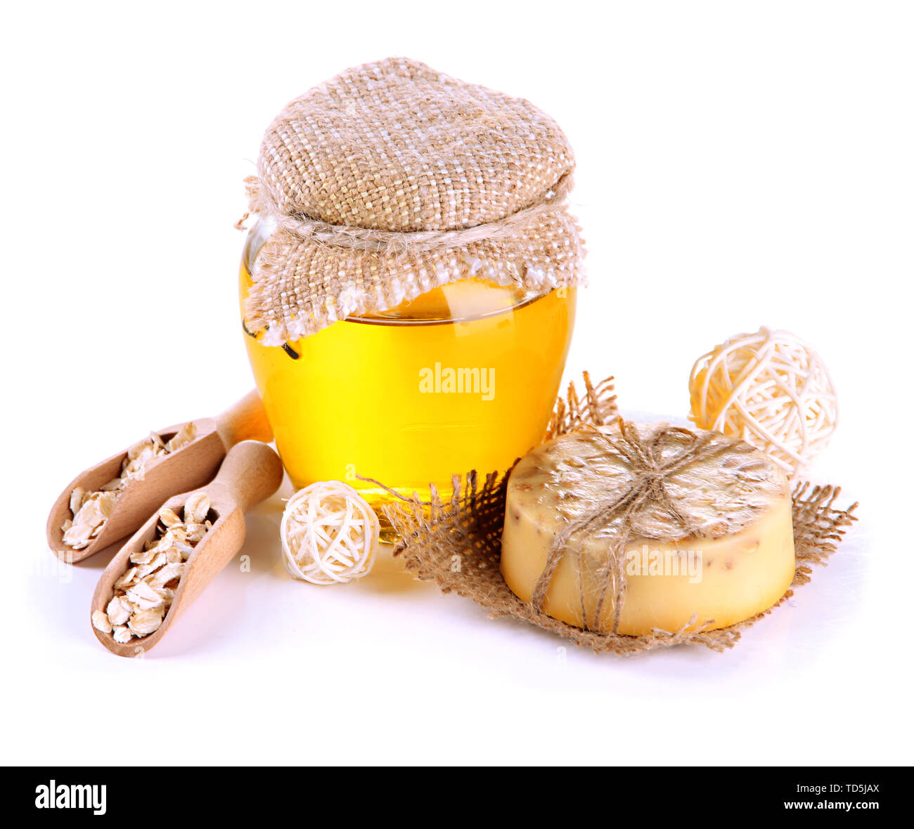 Hand made soap and ingredients for soap making, isolated on white Stock Photo Alamy