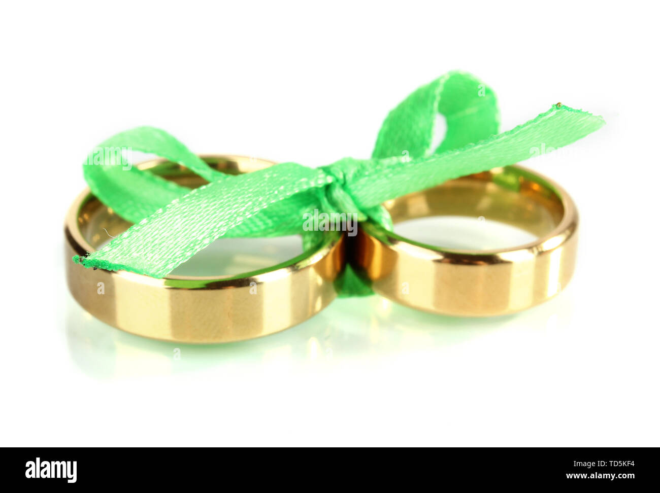 Tyed Weding Rings Wedding ring tied Cut Out Stock Images & Pictures - Alamy