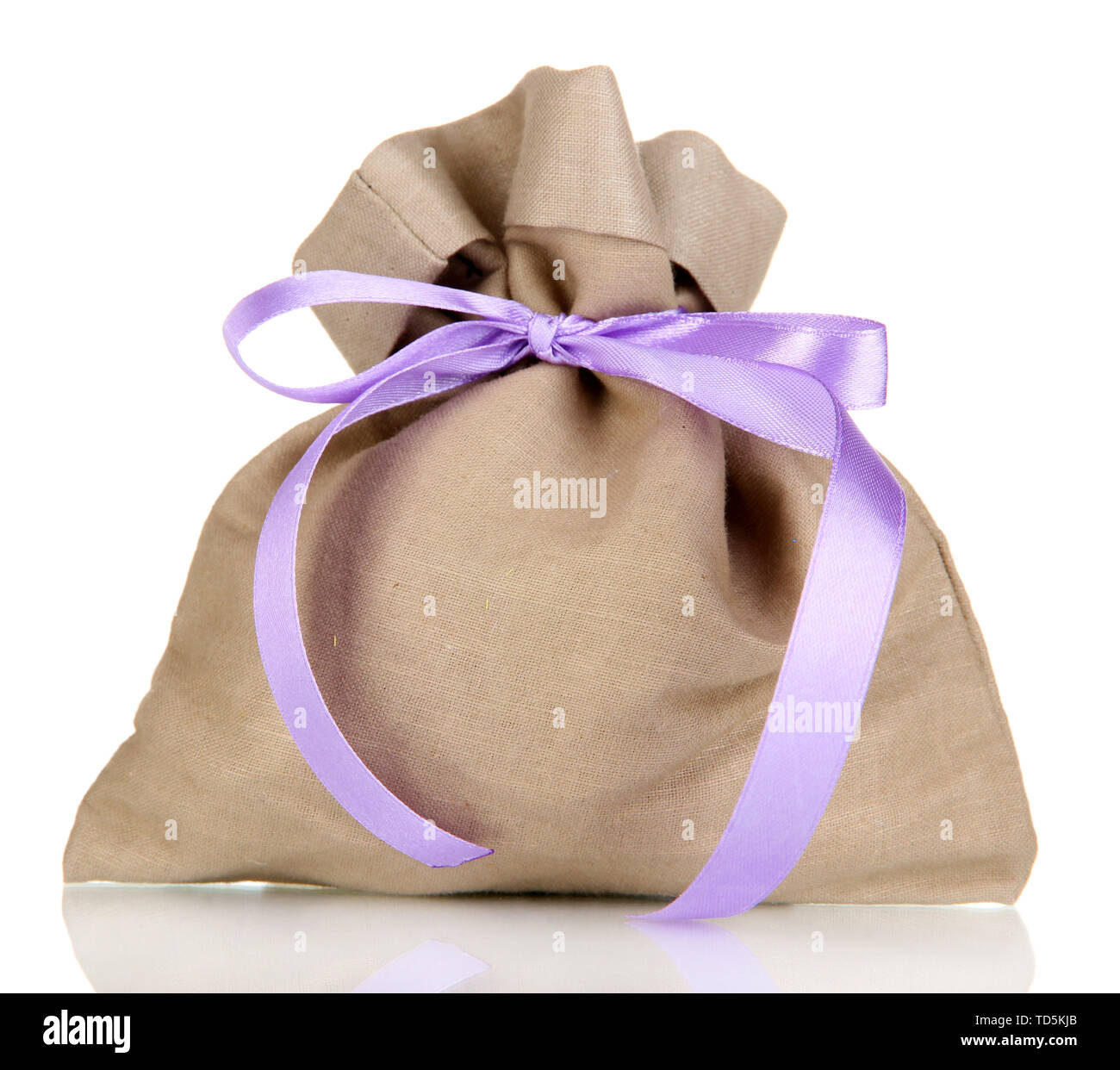Small sack, isolated on white Stock Photo - Alamy