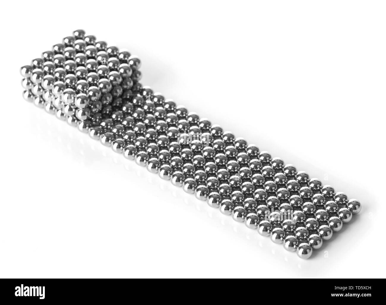 Metal balls of neocube (toy), isolated on white Stock Photo Alamy