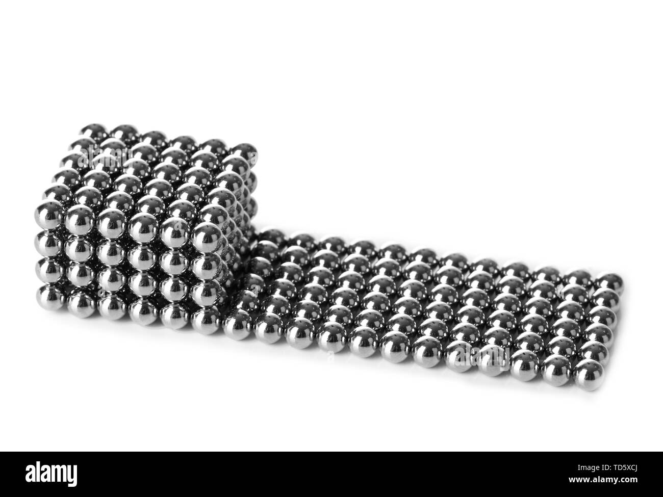 Metal balls of neocube (toy), isolated on white Stock Photo Alamy