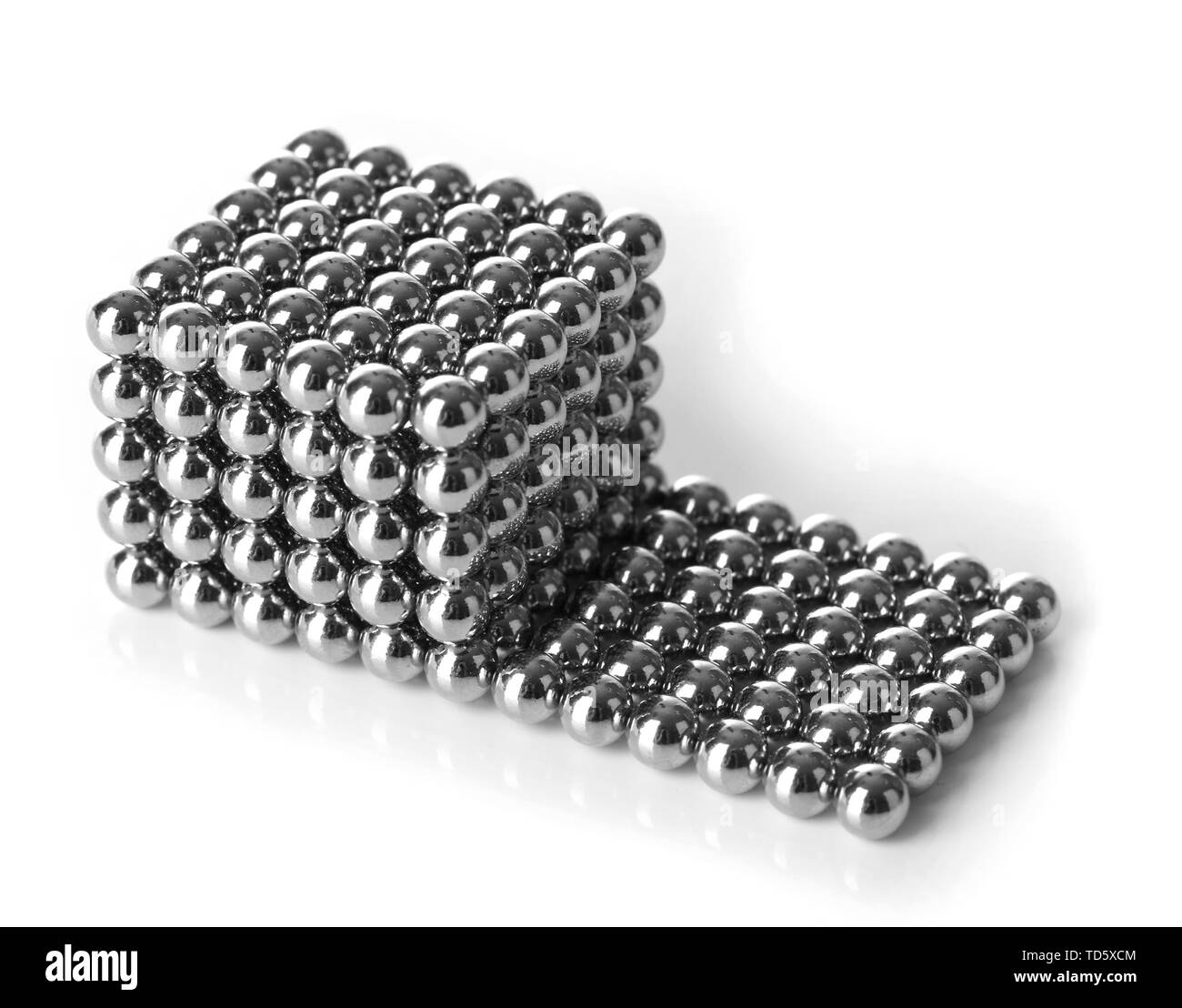 Metal balls of neocube (toy), isolated on white Stock Photo Alamy
