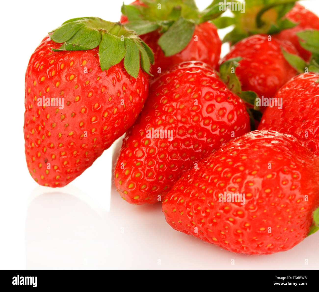 Fresh strawberry isolated on white Stock Photo - Alamy