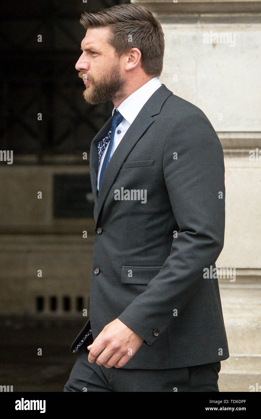 Gavin Collison, 34, leaves Nottingham Coroners Court during the inquest
