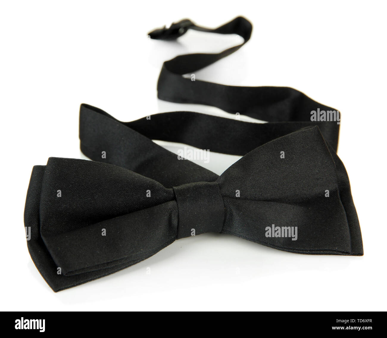 Black bow tie isolated on white Stock Photo Alamy