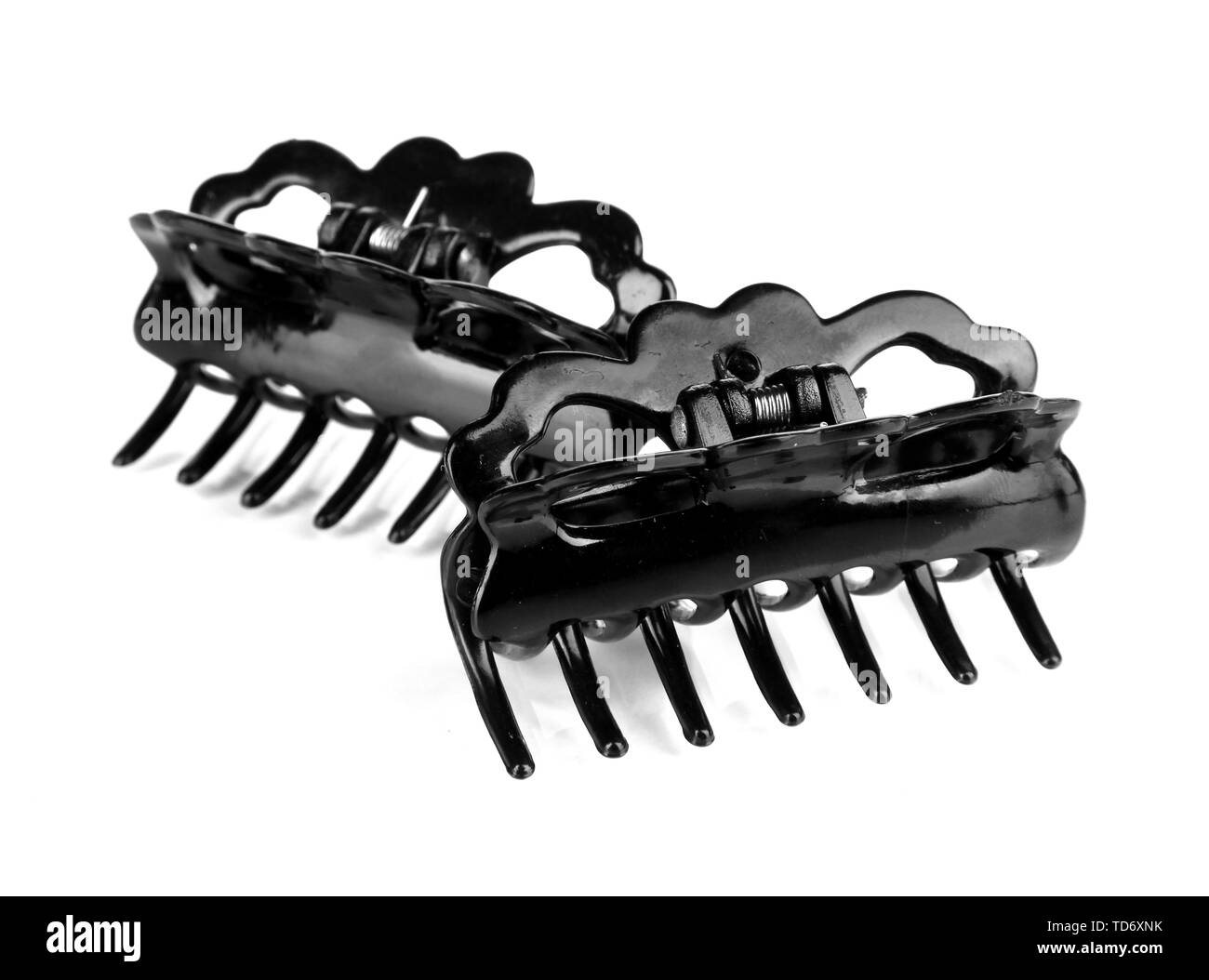 Hair clips, isolated on white Stock Photo Alamy