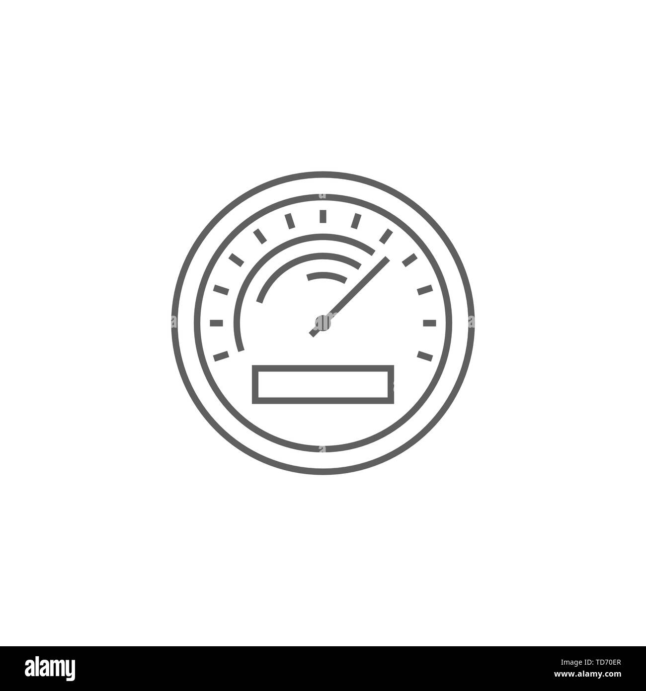 Efficiency Related Vector Thin Line Icon. Isolated on White Background. Editable Stroke. Vector Illustration. Stock Vector