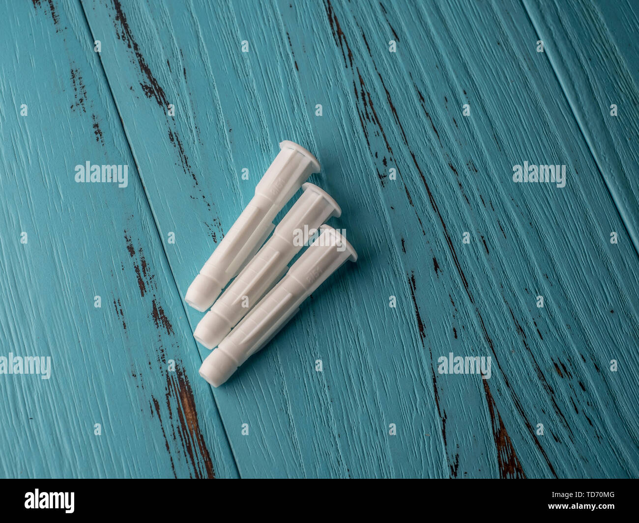 Plastic expansion screws Stock Photo Alamy