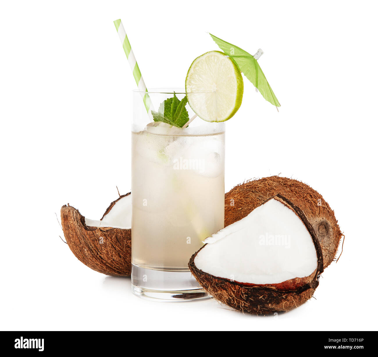 Coconut water drink Stock Photo - Alamy