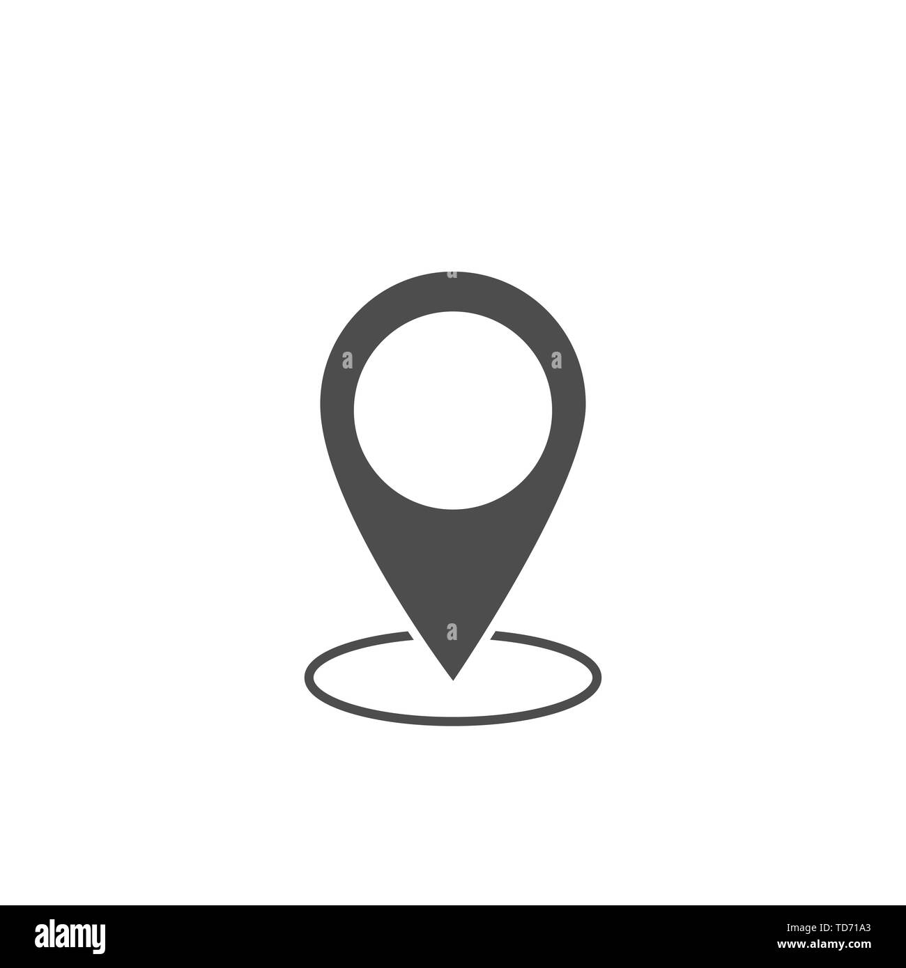 Map pin vector icon Stock Vector