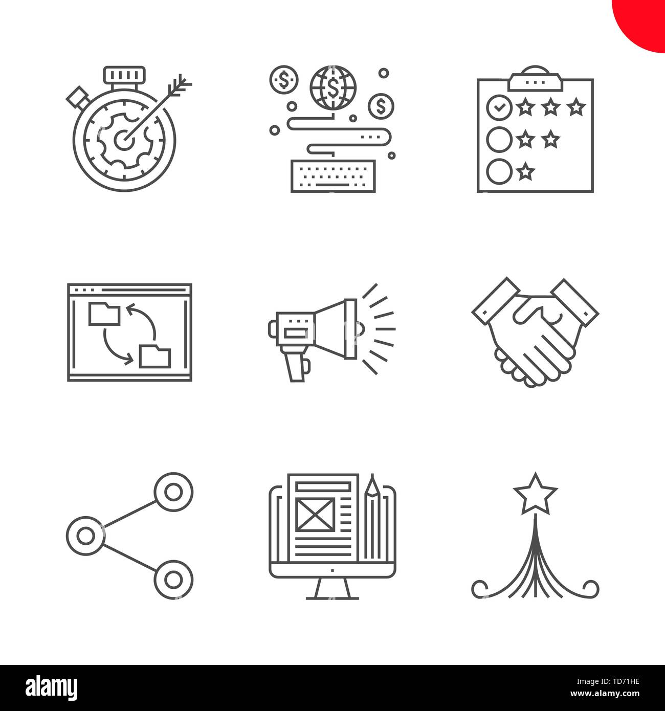 Seo and web opimization Stock Vector