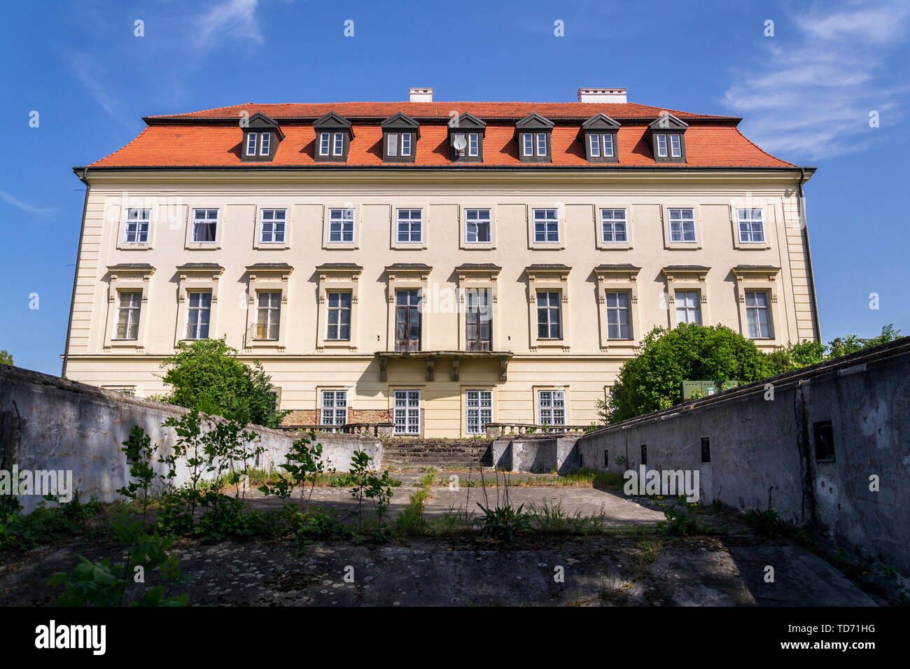 Napajedla baroque castle near Zlin, Moravia, Czech Republic, sunny summer day Stock Photo
