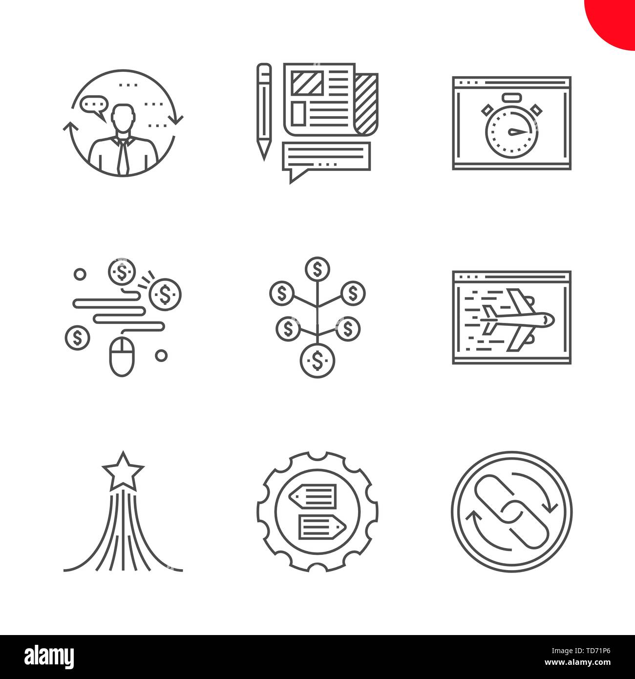 Seo and web opimization Stock Vector