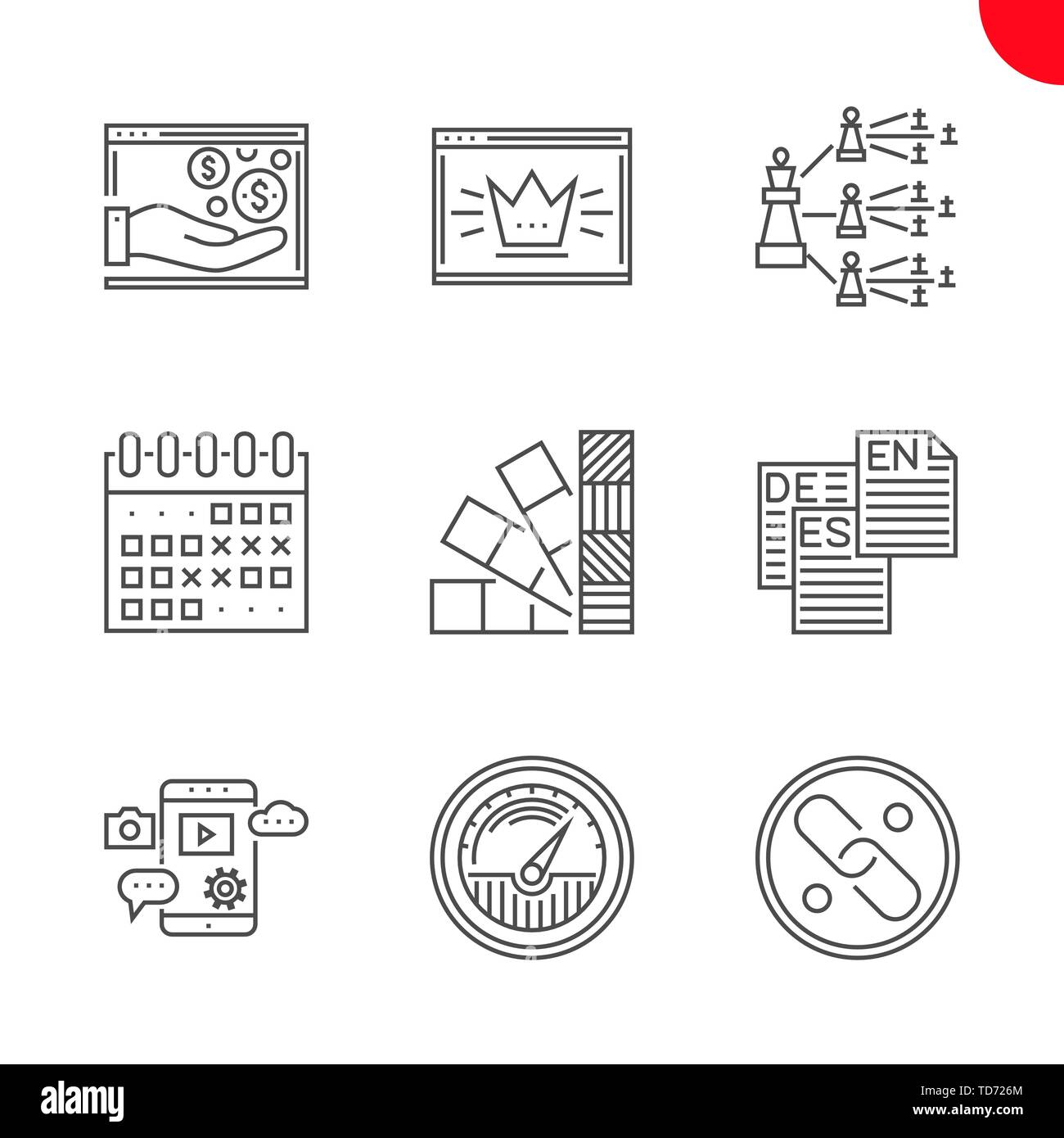 Seo and web opimization Stock Vector