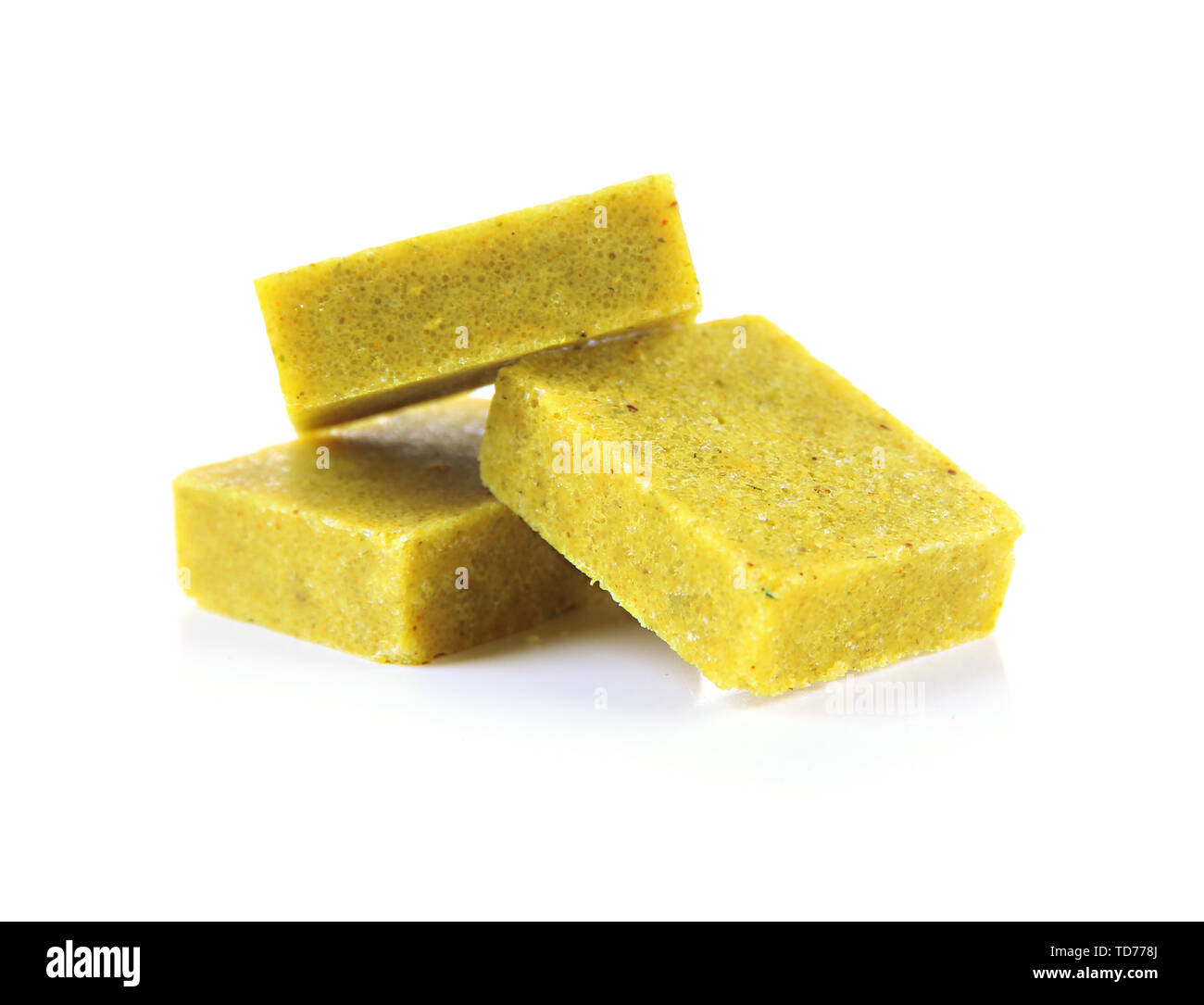 Bouillon cubes, isolated on white Stock Photo Alamy