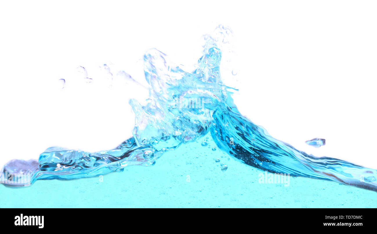 Water wave isolated on white Stock Photo - Alamy