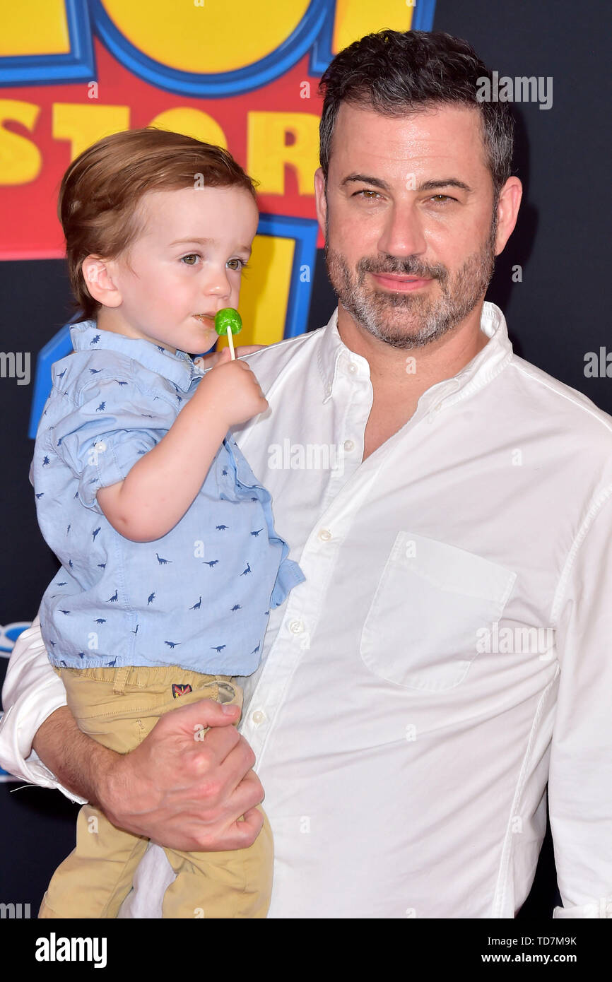 Los Angeles, USA. 11th June, 2019. Jimmy Kimmel with his son William