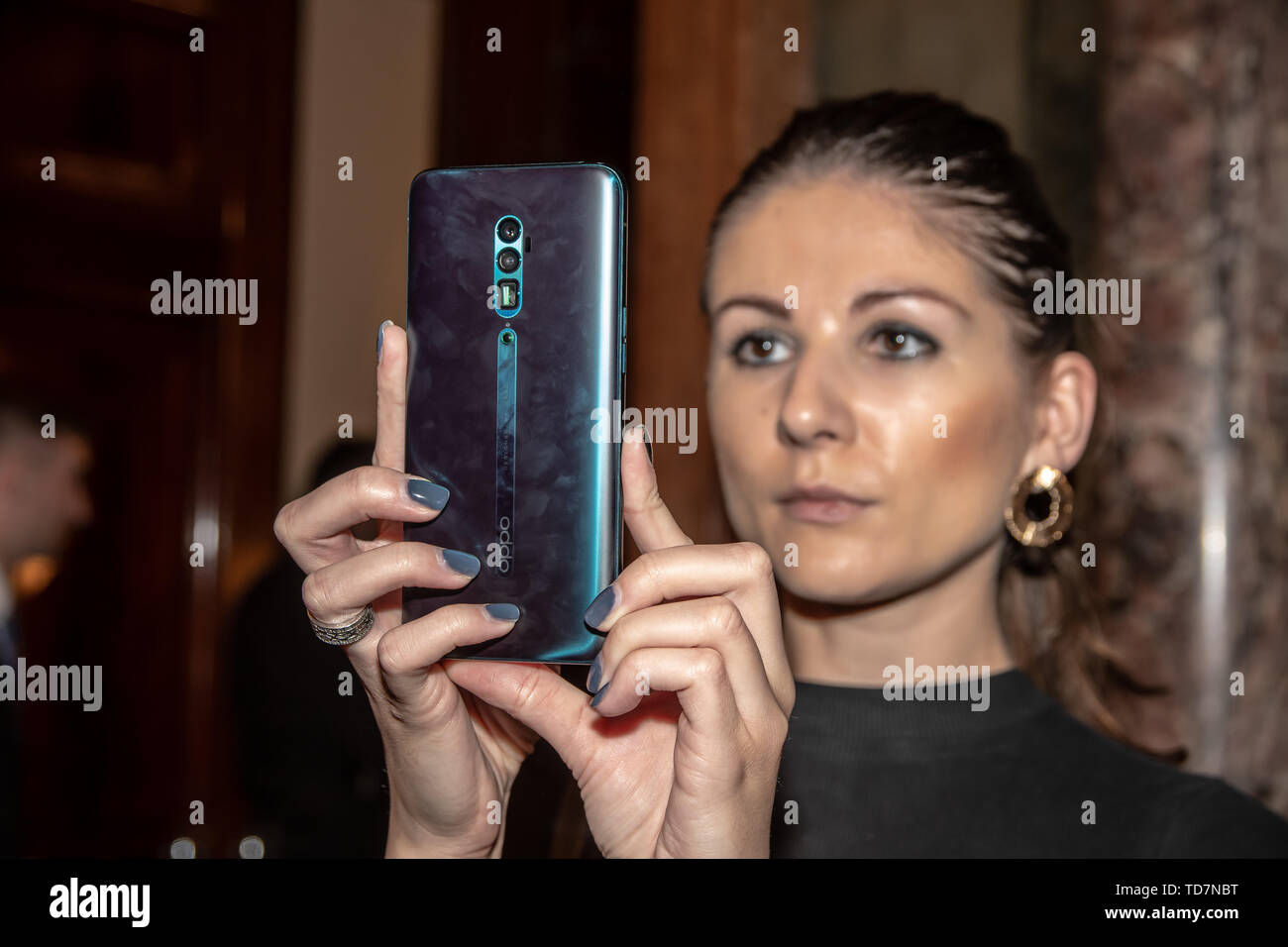 London, UK. 12th June, 2019. Oppo teams attend 5G Awards ceremony at Drapers’ Hall, on 12 June 2019, London, UK. Credit: Picture Capital/Alamy Live News Stock Photo