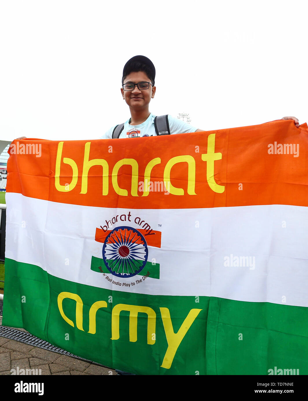 Bharat army flag hi-res stock photography and images