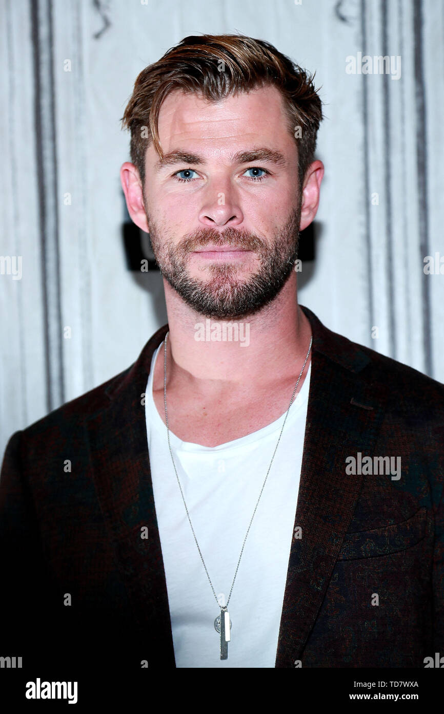 New York, USA. 13 June, 2019. Chris Hemsworth at the BUILD Speaker Series,  discussing 
