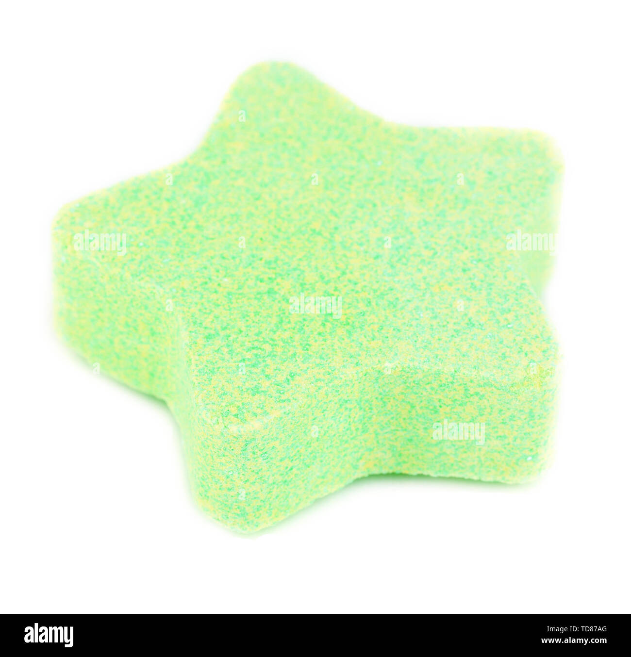 Sea salt for bathing, isolated on white Stock Photo Alamy