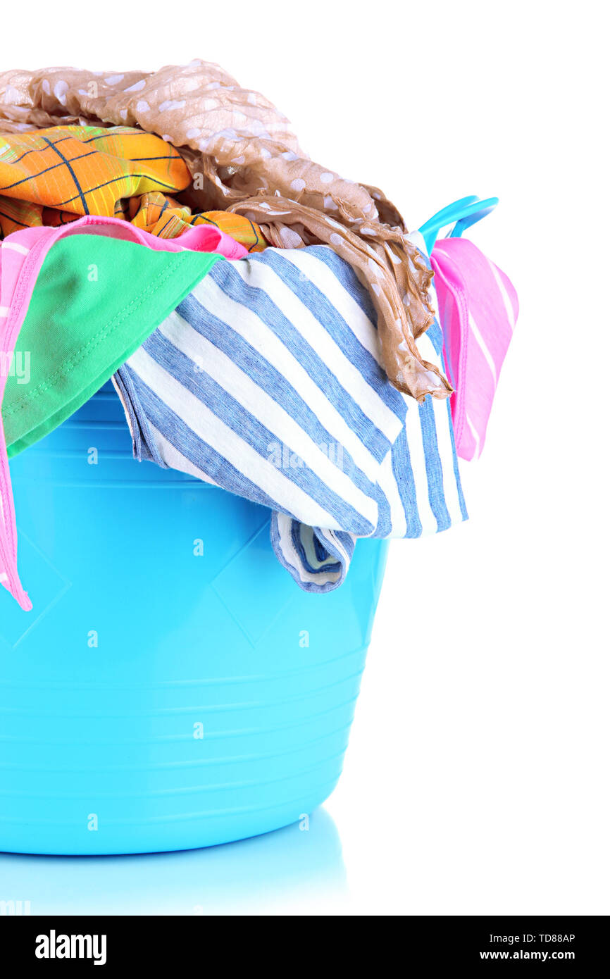 Tie Dye Blue Laundry Basket