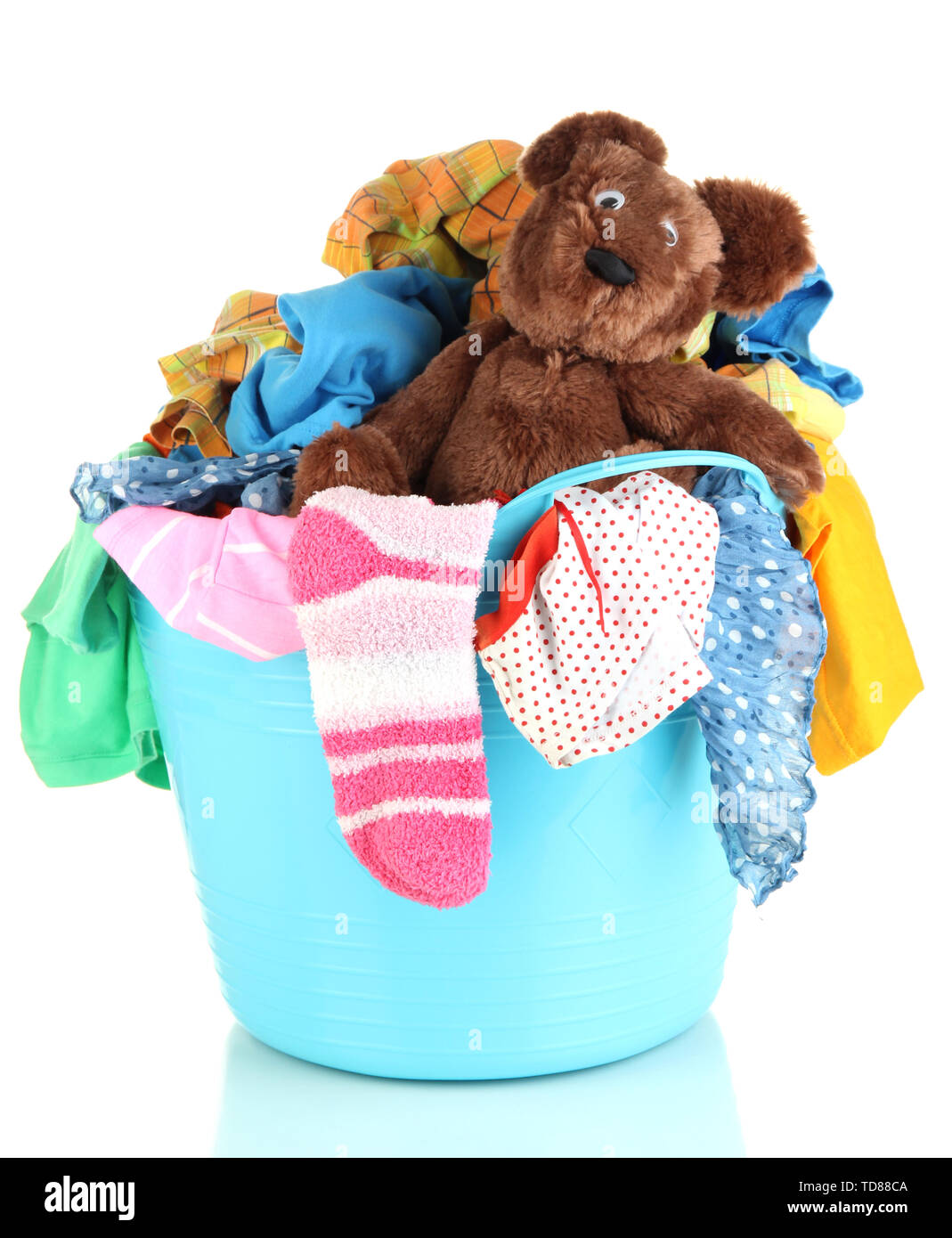 Blue Camoflage Print Laundry Basket