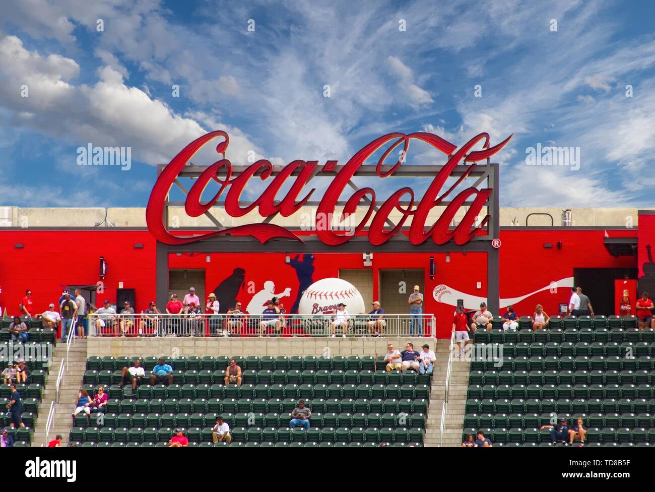 Coca-Cola at Braves Game Stock Photo