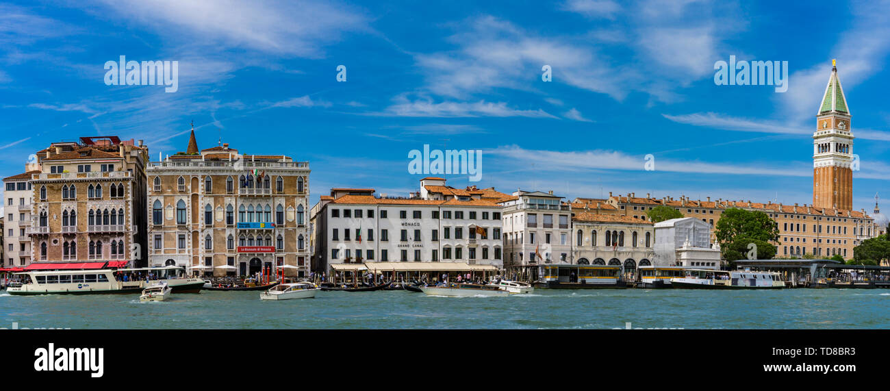 View at Venice, Italy. It is estimated that 25 million tourists  visit Venice each year. Stock Photo