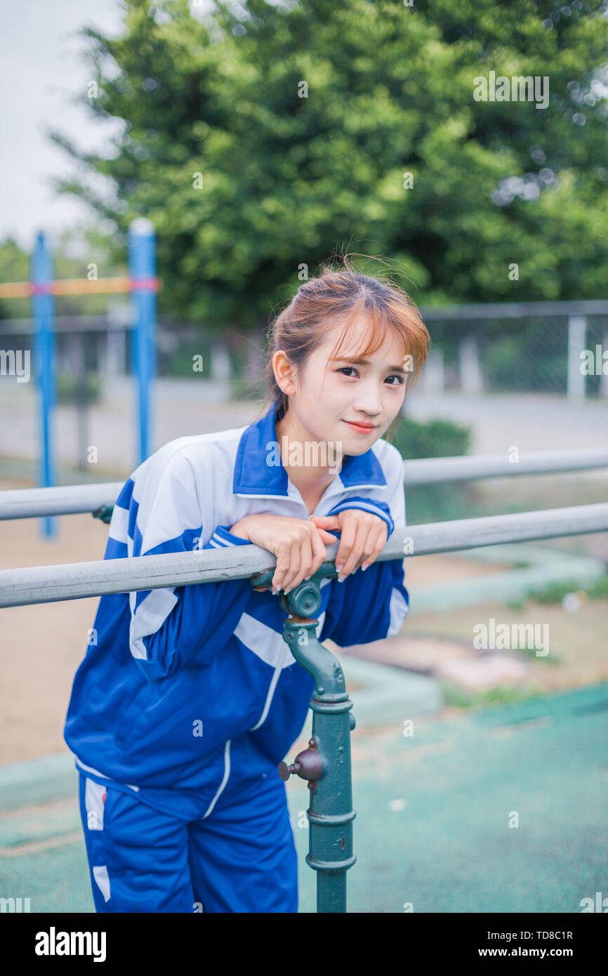 Girl uniform school desk hi-res stock photography and images - Alamy