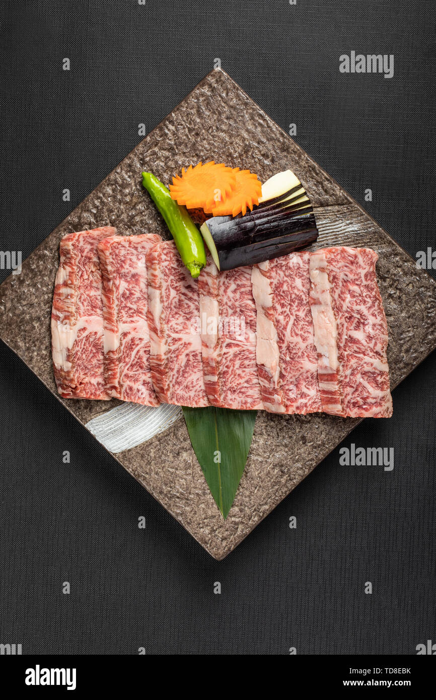 Japanese beef barbecue ingredients Stock Photo Alamy