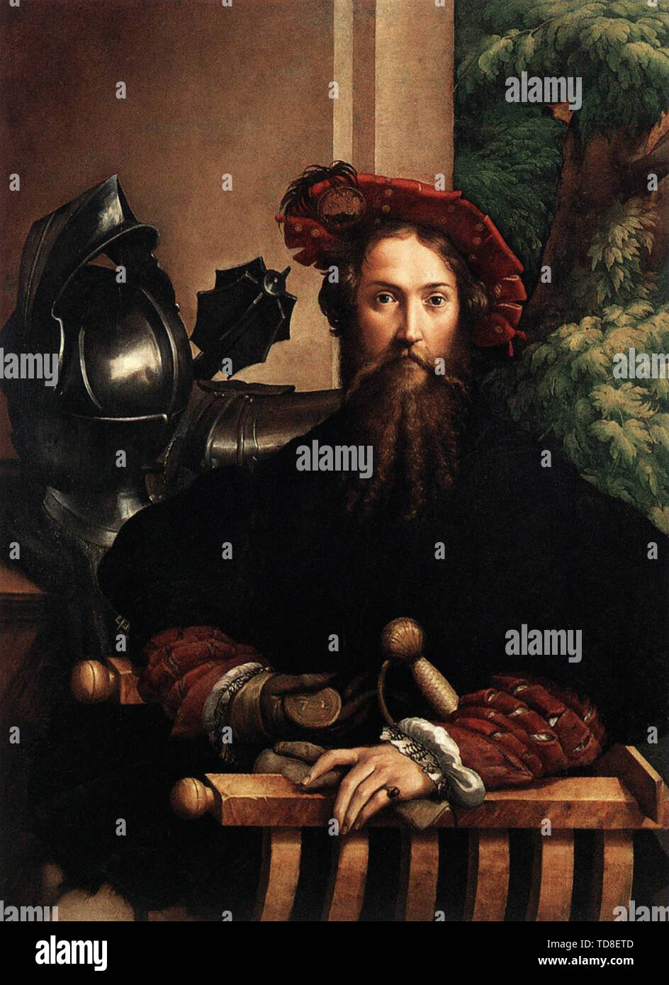 Parmigianino - Portrait Gian Galeazzo Sanvitale 1529 Stock Photo