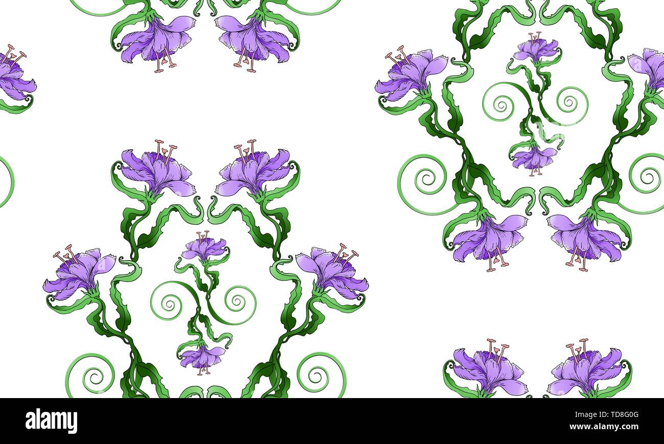 Lily lilium candidum white Stock Vector Images - Alamy