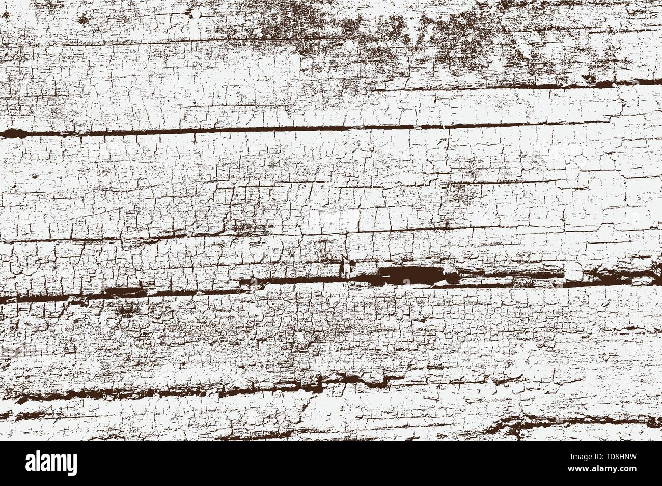 Abstract vector background for design use. Distressed overlay wooden texture - Vector. Stock Vector