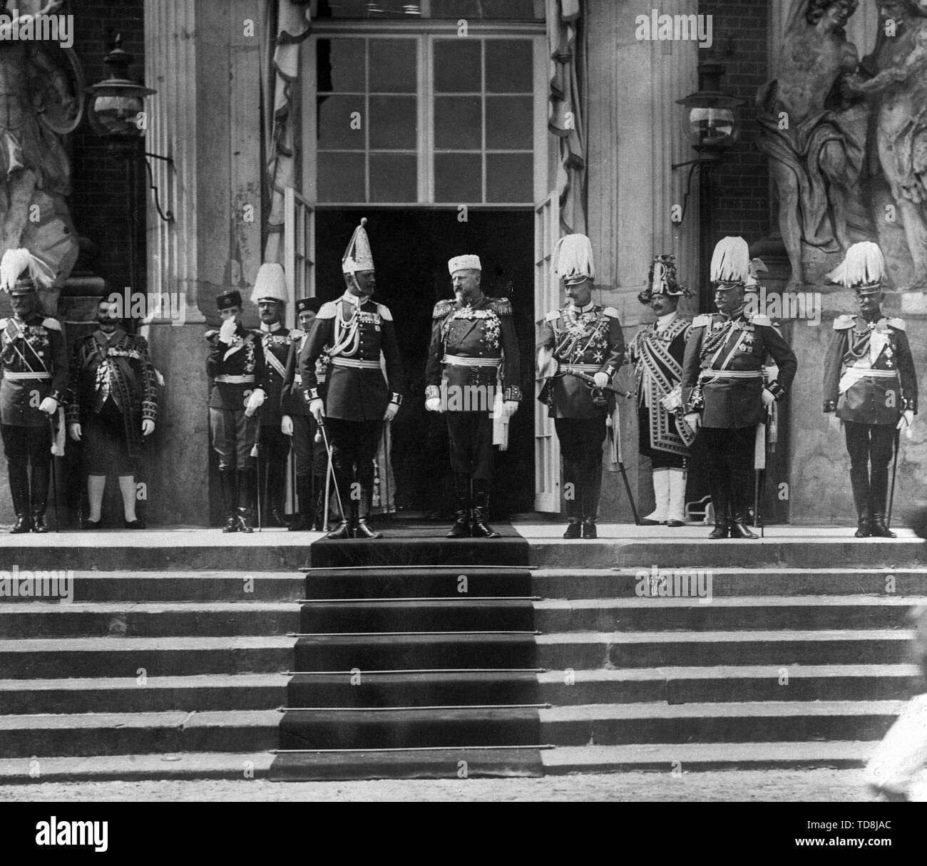The Tzar of Bulgaria and Kaiser photographed side by side. The 3rd and