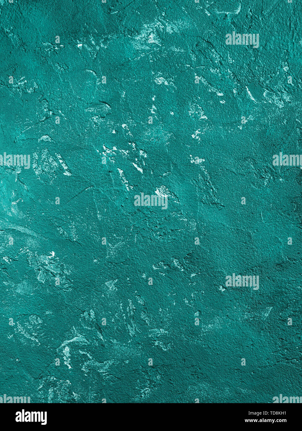 Abstract textured emerald green color concrete effect painted ...