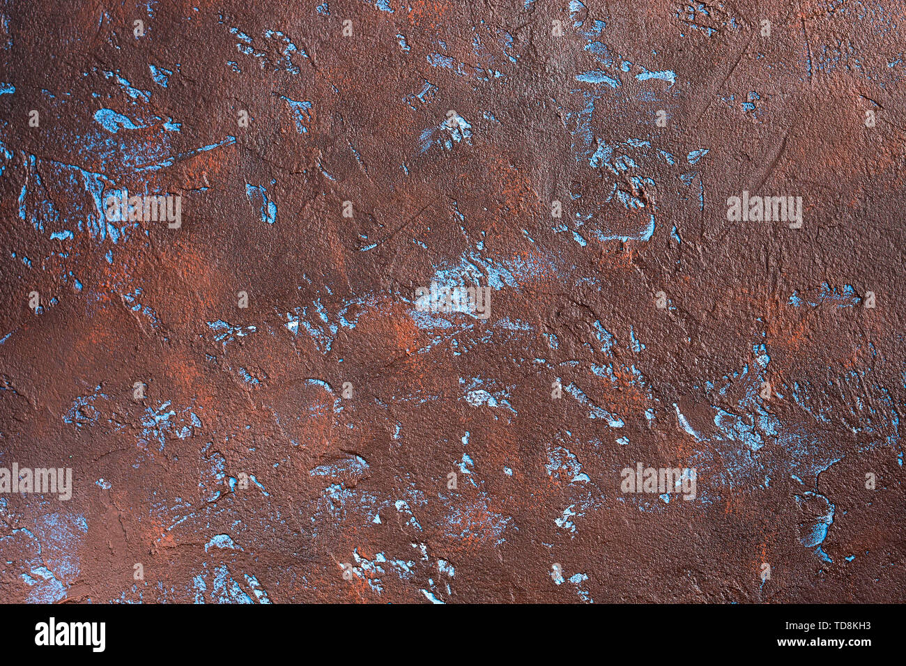 Abstract textured brown color concrete effect painted background Stock