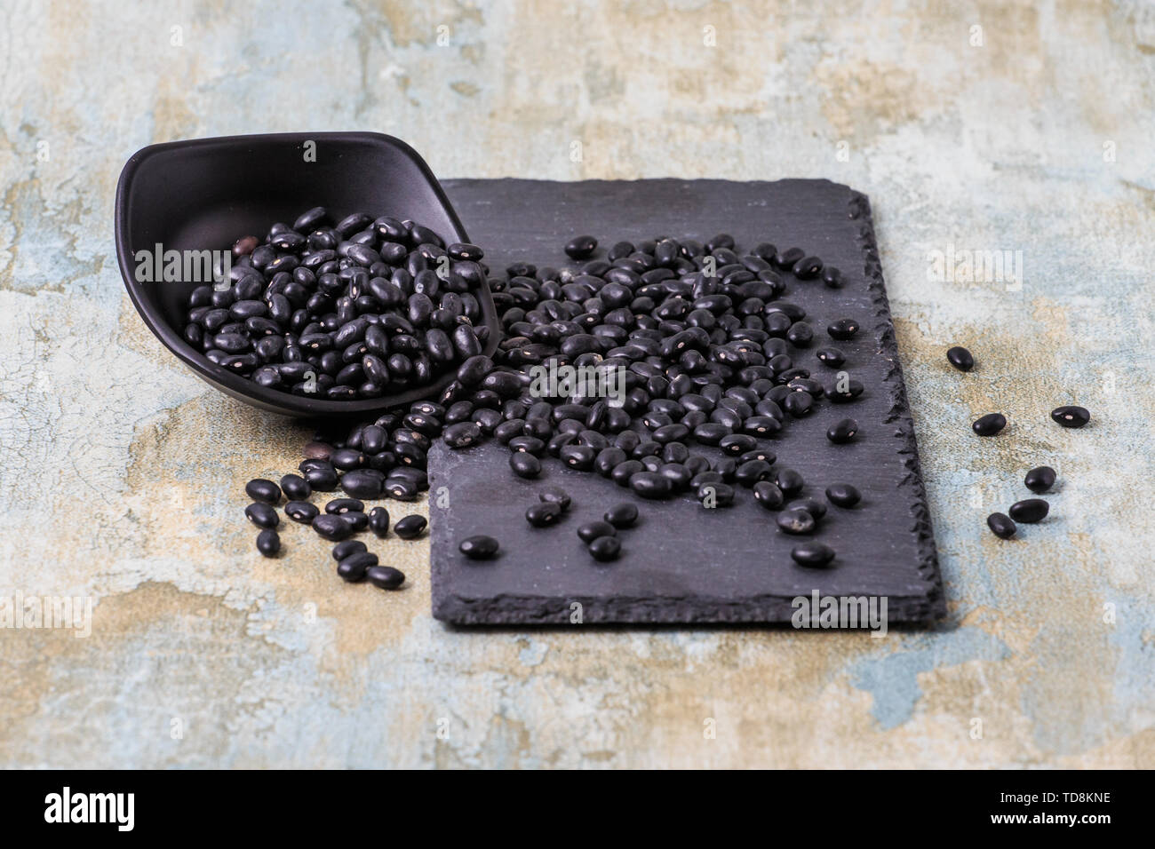Nutrientrich black beans Stock Photo Alamy