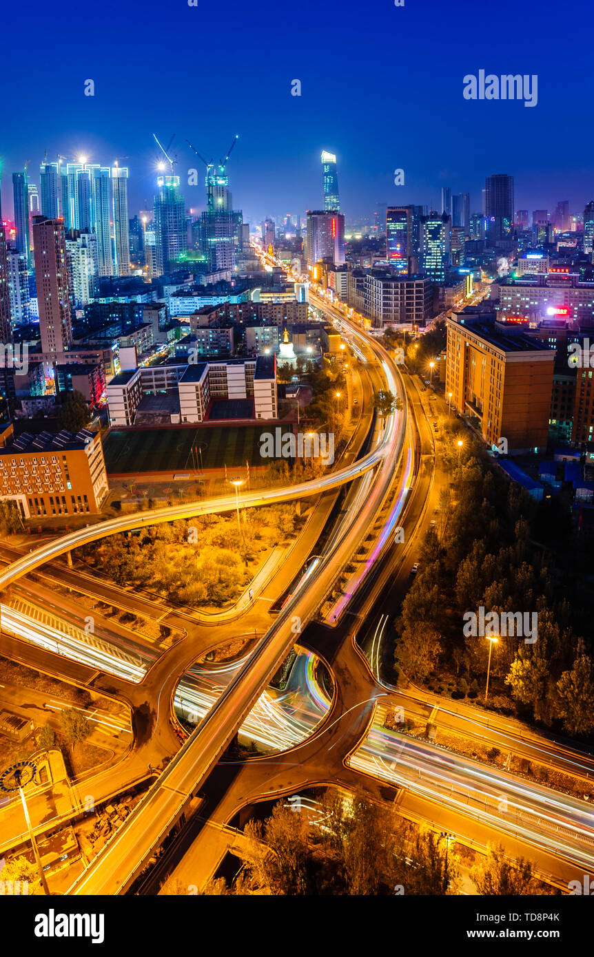 Night Scenery in Shenyang Stock Photo - Alamy